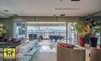 Apartamento com 4 dormitórios sendo 3 suítes  à venda, 206 m² por R$ 3.200.000 - Vila Romana - São Paulo/SP
