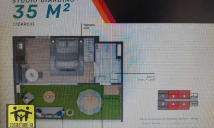 Apartamento garden em construção com 1 dormitório à venda, 35 m² por r$ 336.100 - saúde - são paulo/sp