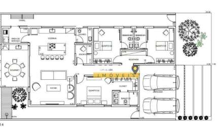 Casa com 3 dormitórios à venda, 175 m² por R$ 1.550.000 - Condomínio Ouro Ville - Taubaté/SP
