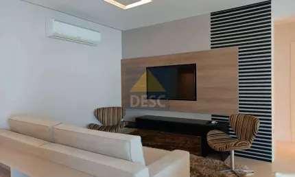 Apartamento mobiliado com 3 suítes para locação anual na quadra do mar no Ed. Grand Royale