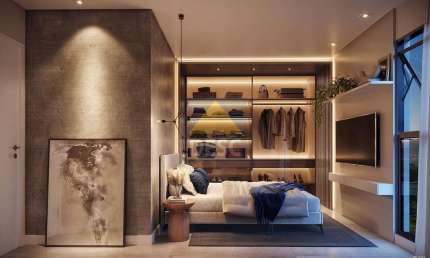 Na planta - Apartamento à venda no Riverside Residence em Camboriú