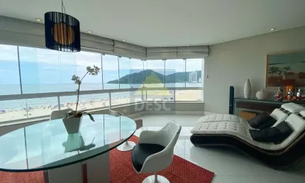 Apartamento mobiliado frente mar à venda no ed. seas tower em balneário camboriú