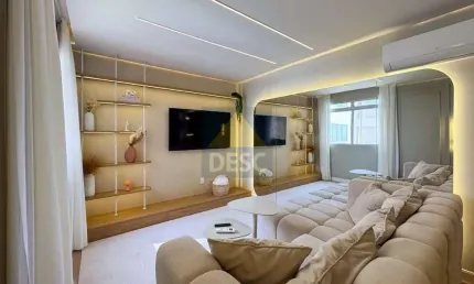 Apartamento vista mar com duas suítes à venda no Ed Guanabara em Balneário Camboriú