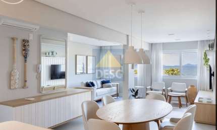 Apartamento mobiliado frente mar com anexo de studio à venda no Ed. Gisele na Barra Sul em Balneário Camboriú