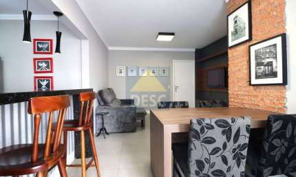 Apartamento com 3 dormitórios mobiliado quadra mar para locação anual - Ed. Pietro Zanella