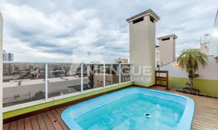 Cobertura com 4 quartos à venda na Avenida Ganzo, 677, Menino Deus, Porto Alegre por R$ 1.950.000