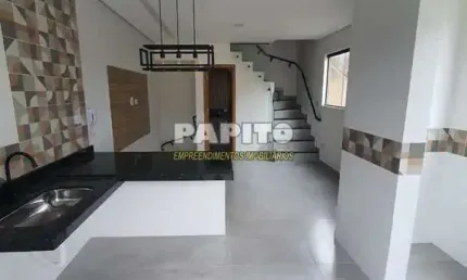 Sobrado de condomínio com 2 quartos, mirim, praia grande - r$ 449 mil, cod: 60013697