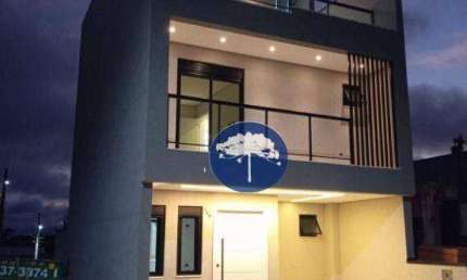 Sobrado no Condomínio RESERVA BOULEVARD, Campo de Santana, 129m2 em Condomínio Clube