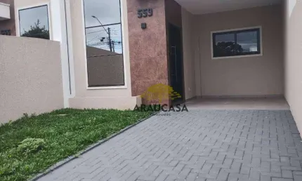 Casa com 3 dormitórios  sendo 1 suíte -  98 m² r$ 680.000 - fazenda velha - araucária/pr