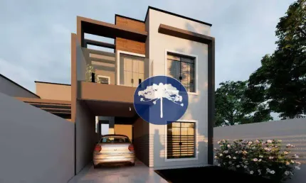 Sobrado 3 dormitórios sendo 1 Suíte, 119 m² - R$ 680.000 - Passaúna - Araucária/PR
