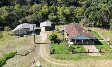 Chácara de  12.100 m² com residência - piscina por r$ 830.000 - roça velha - araucária/pr