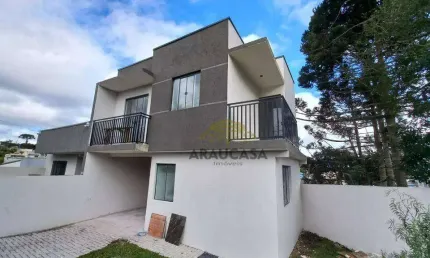 Sobrado com 3 dormitórios à venda, 102 m² por r$ 570.000,00 - campina da barra - araucária/pr