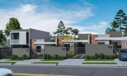 Casa 3 dormitórios sendo 1 suite  à venda, 70 m² por r$ 480.000 - porto das laranjeiras - araucária/pr