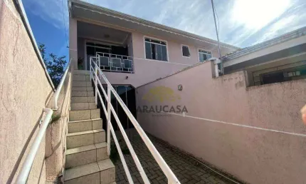 Sobrado com 3 dormitórios para alugar, 60 m² por r$ 2.300,00/mês - fazenda velha - araucária/pr