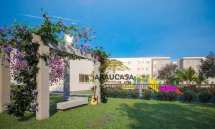 Apartamento com 2 dormitórios à venda, 44 m² por r$ 244.000,00 - tindiquera - araucária/pr
