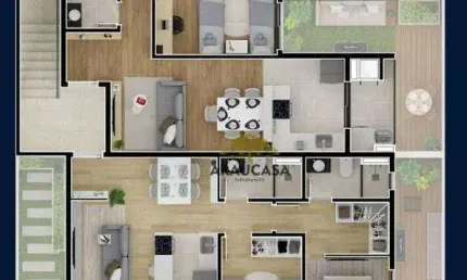 Apartamento com 2 quartos à venda na Rua Maria Aparecida Odppis Trauczynski, Campina da Barra, Araucária