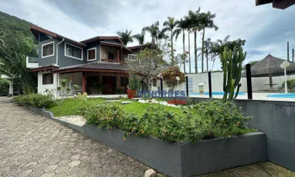 Casa com 5 dormitórios à venda, 3500 m² por r$ 5.900.000,00 - praia da tabatinga - ubatuba/sp