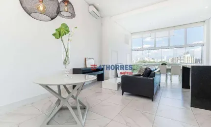 Apartamento com 1 dormitório para alugar, 85 m² por R$ 12.454,92/mês - Brooklin Paulista - São Paulo/SP