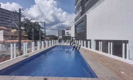 Apartamento com 2 dormitórios à venda, 70 m² por R$ 330.000,00 - Vila Guilhermina - Praia Grande/SP