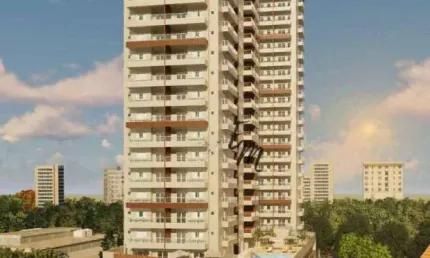 Apartamento 02 dormitórios frente mar com lazer completo na mirim - praia grande são paulo