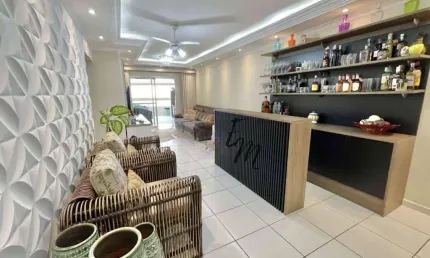 Apartamento com 3 dormitórios à venda, 155 m² por r$ 1.070.000,00 - aviação - praia grande/sp