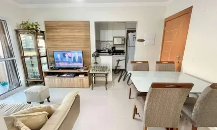 Apartamento com 2 dormitórios à venda, 69 m² por R$ 495.000,00 - Canto do Forte - Praia Grande/SP