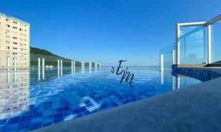 Lindo Apartamento 04 Dormitórios com Sacada Gourmet Frente Mar no Canto do Forte - Praia Grande - São Paulo