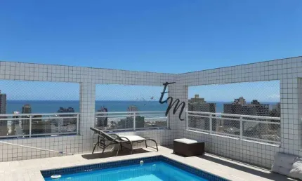 Cobertura com 3 dormitórios à venda, 282 m² por R$ 2.000.000,00 - Canto do Forte - Praia Grande/SP