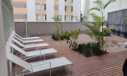 Apartamento com infraestrutura de flat perto do metro de são joaquim em são paulo.