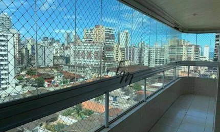 Apartamento com 3 dormitórios à venda, 127 m² por r$ 525.000,00 - guilhermina - praia grande/sp