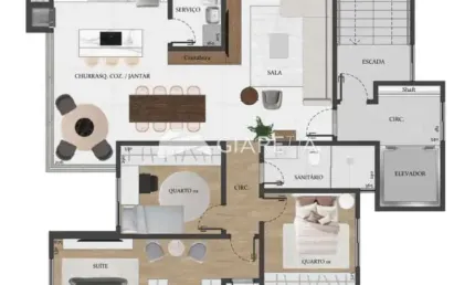 Apartamento à venda, edifício villagio dei fiori, jardim la salle, toledo - pr