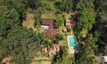 Sítio à Venda 128.000M2 Área, 2000m² Área Construída 02 Lagos, casa do Caseiro, Galpão, Piscina - Bairro Itatuba/ São Lourenço da Serra/SP.
