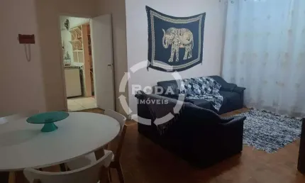 Apartamento à venda – frente praia | 2 dormitórios | 1 vaga privativa fechada | gonzaga – santos/sp