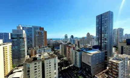 'Apartamento Novo Vista Mar com 2 Suítes no Residencial Castell Di Indaiá - Gonzaga, Santos'