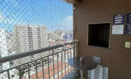 Apartamento com varanda gourmet no estuário – santos