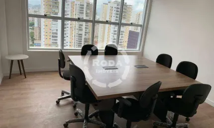Sala à venda, 1 quarto, 1 vaga, Ponta da Praia - Santos/SP