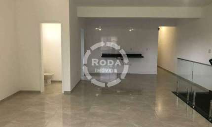 Sobreposta alta de 3 dormitórios com suíte em Santos na Santa Maria