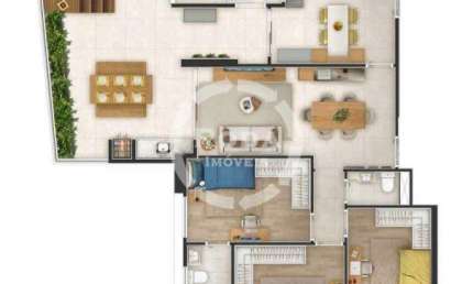 Apartamento à venda, 3 quartos, 3 suítes, 3 vagas, José Menino - Santos/SP