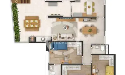 Apartamento à venda, 3 quartos, 3 suítes, 3 vagas, josé menino - santos/sp