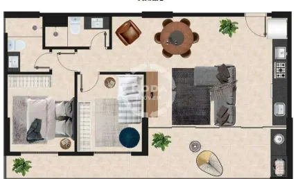 Apartamento à venda, 2 quartos, 1 suíte, 1 vaga, josé menino - santos/sp