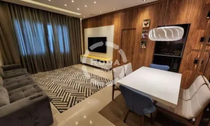 Casa Sobreposta Alta Duplex com 3 Dormitórios e Lazer Privativo na Vila Rica – 143 m² – Boqueirão, Santos