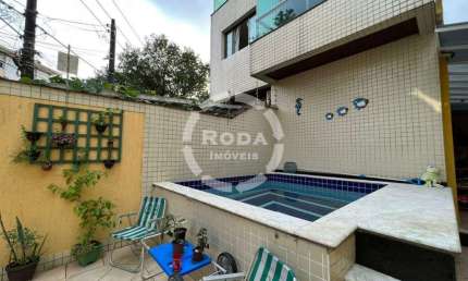 Casa sobreposta Duplex com piscina no bairro do Embaré