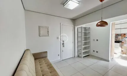 Apartamento no josé menino, 01 quarto, com elevador, quadra da praia.