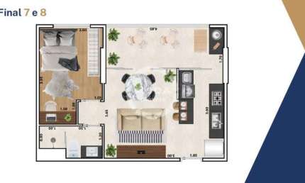 Apartamento à venda, 1 quarto, 1 vaga, Macuco - Santos/SP