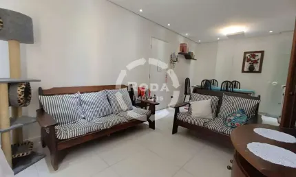 Apartamento à venda – 94m² | 2 dormitórios + dependência completa | 1 quadra da praia | aparecida – santos/sp