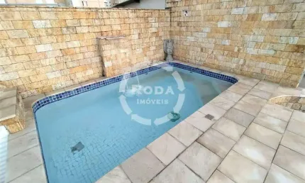 Cobertura duplex com Piscina à venda, 3 quartos, 2 suítes, 2 vagas, Gonzaga - Santos/SP