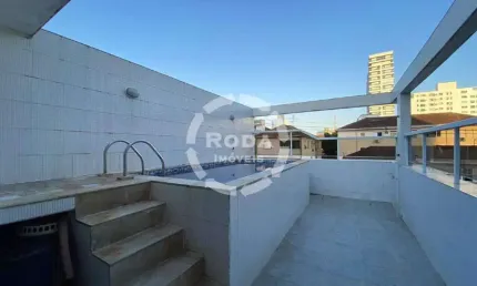 SOBREPOSTA ALTA EM LOCALIZAÇÃO PRIVILEGIADA NO BAIRRO DO EMBARÉ!!! Escadas de acesso das 02 vagas de garagem em granito, ao chegar no primeiro pavimen