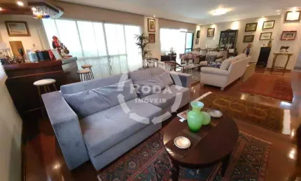 Apartamento alto padrão à venda – 1 por andar | 246m² | 3 suítes | boqueirão – santos/sp