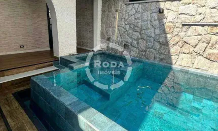 Casa à Venda – 265m² | 4 Dormitórios (2 Suítes) | Piscina com Hidro | 2 Vagas – Santos/SP