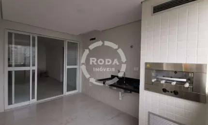 Apartamento com lazer completo para locação em Santos, no Boqueirão